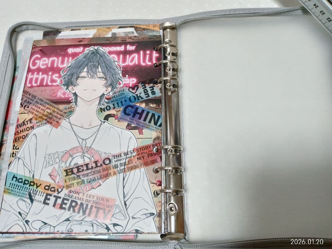 ☆専用☆0120-03　A5サイズ6穴バインダーおすそ分けファイル♪メンズ