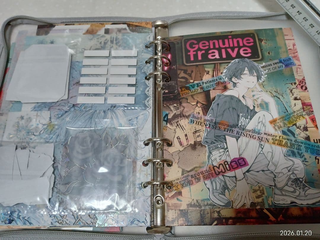 ☆専用☆0120-03　A5サイズ6穴バインダーおすそ分けファイル♪メンズ