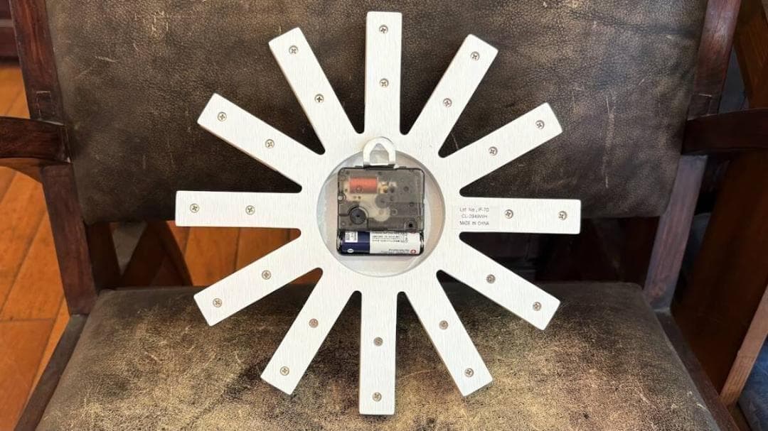 インターフォルム　ウォールクロック　掛け時計　ヴィエルコ　ナチュラル　ホワイト