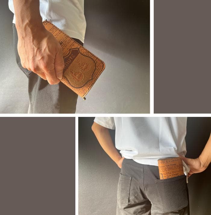 栃木レザー 財布 長財布 ルート66 ウォレット 名入れ Polilavo