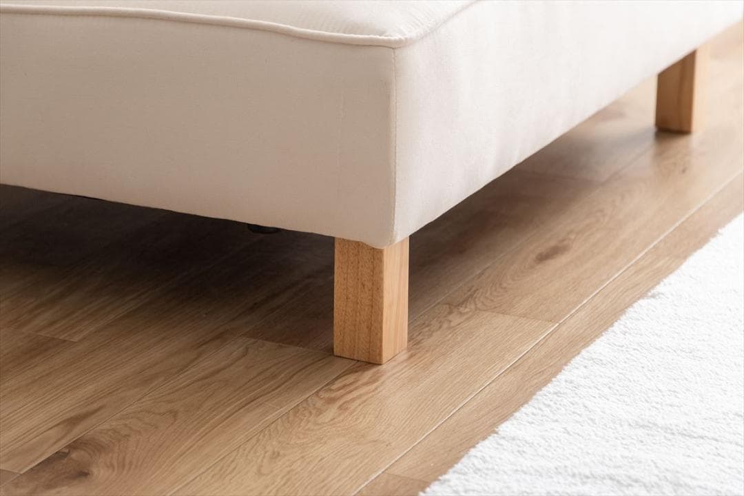 【送料無料】Cindy オットマン ソファ 天然木 Sバネ スツール