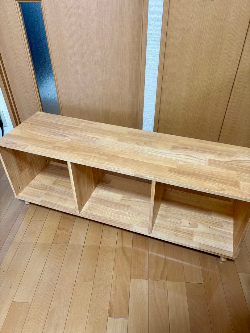 ZARA  木製オープンシェルフ 3収納スペース