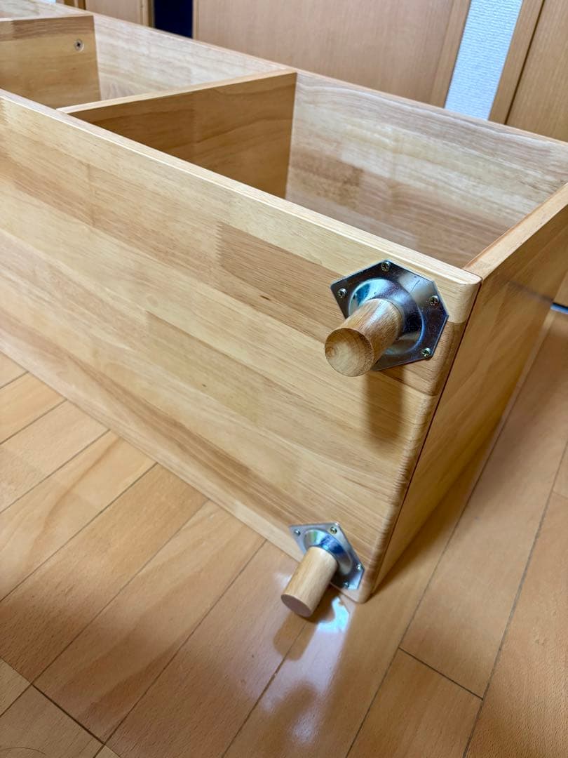 ZARA  木製オープンシェルフ 3収納スペース