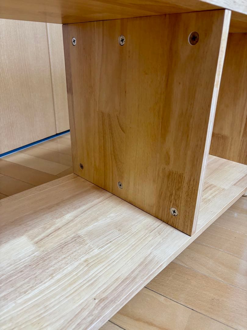 ZARA  木製オープンシェルフ 3収納スペース