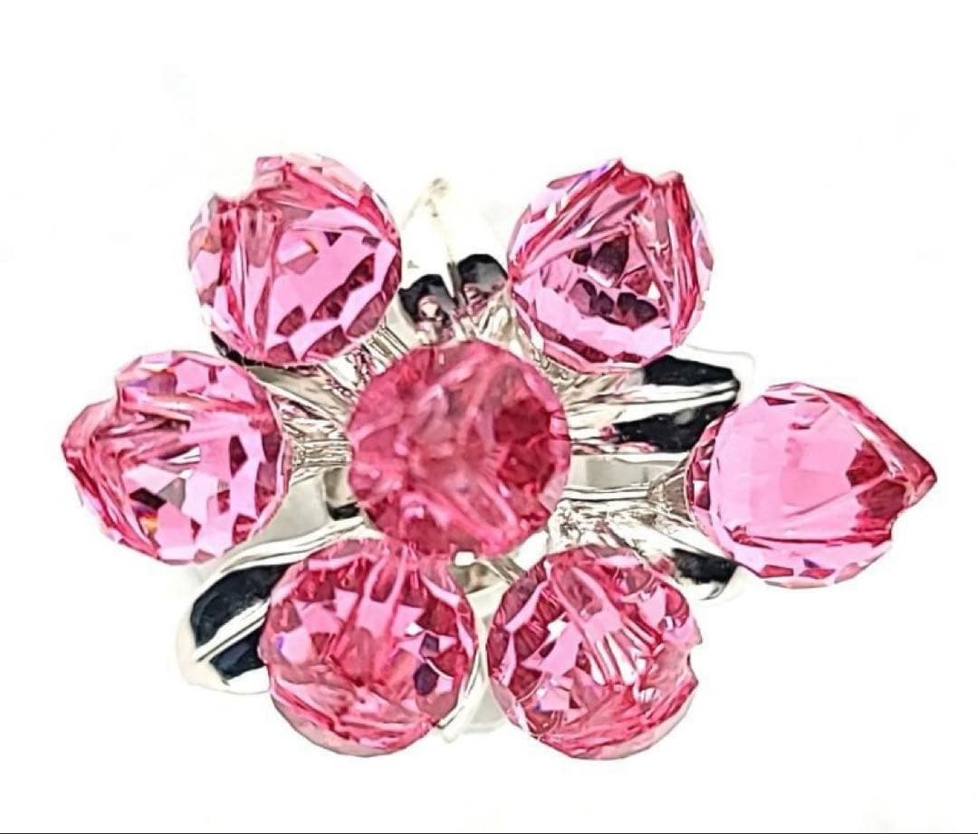 【美品】Swarovski フラワードリームチューリップ ローズ 626874