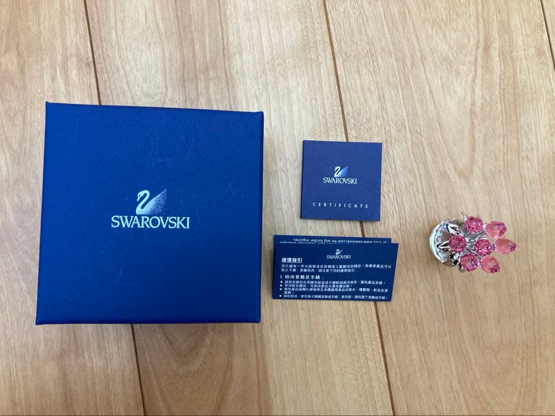 【美品】Swarovski フラワードリームチューリップ ローズ 626874