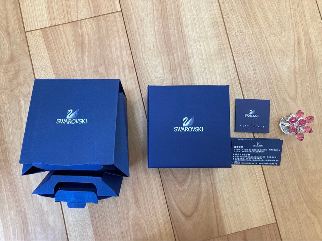 【美品】Swarovski フラワードリームチューリップ ローズ 626874