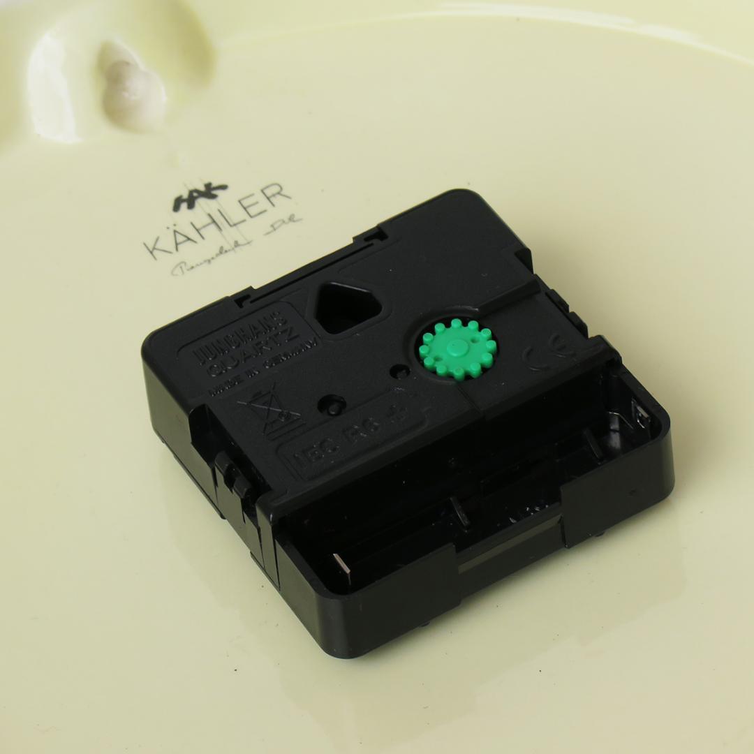 デンマーク kahlerケーラー ORA 陶器 掛時計 イエロー 北欧インテリア