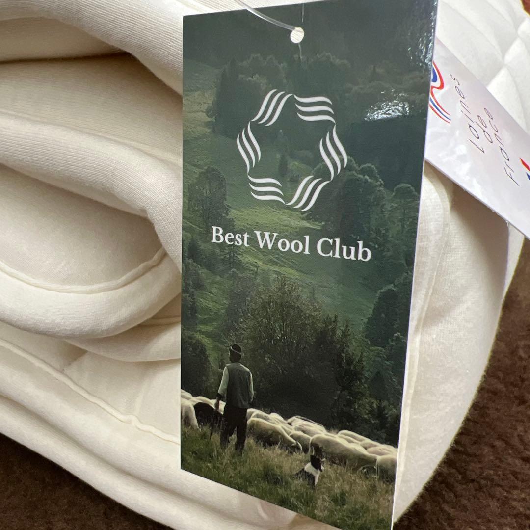 プレミアムウール敷きパッド　100×200 シングル　ウール100% 2.0kg