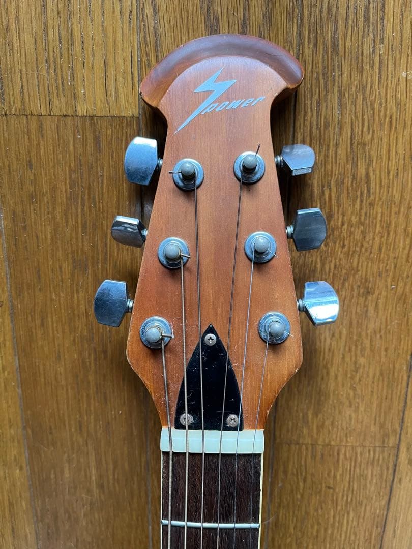 SPOWERオベーションタイプのアコースティックギター 虎目G