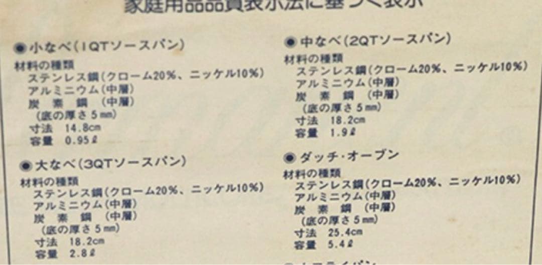 パーマネント　2コート　3コート　その他付属品　　IH対応