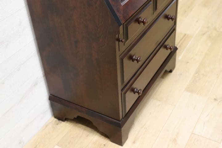 GMFS19○北海道民芸家具 ライティングビューロー デスク 机 勉強机 書斎机