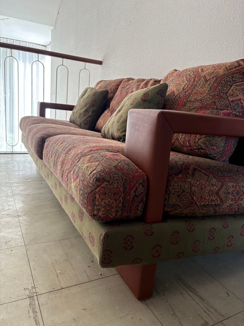 海外輸入品　ファブリック3人掛　ソファ