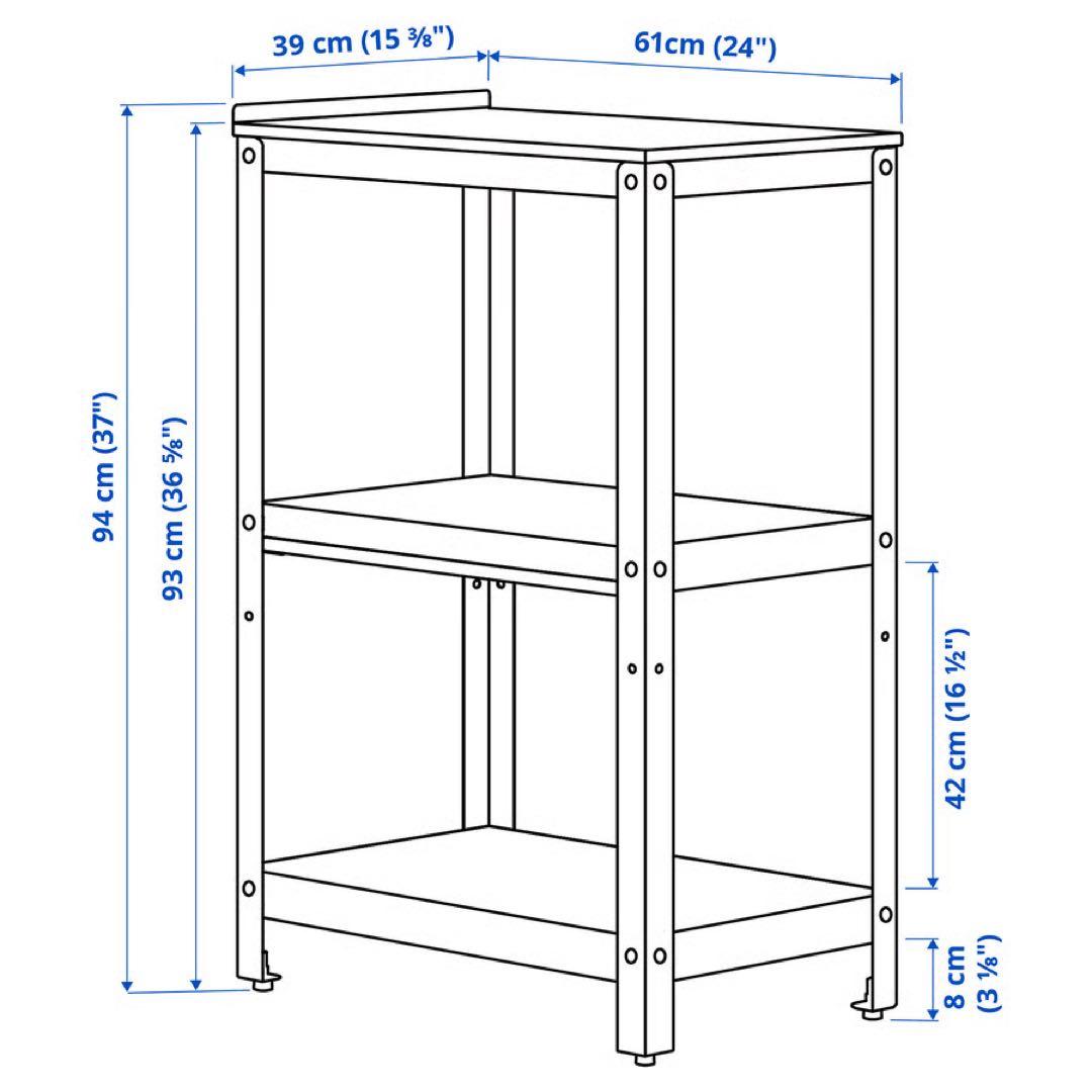 イケア　ikea グリルシェール　極美品　キッチンラック　シェルフ　調理台