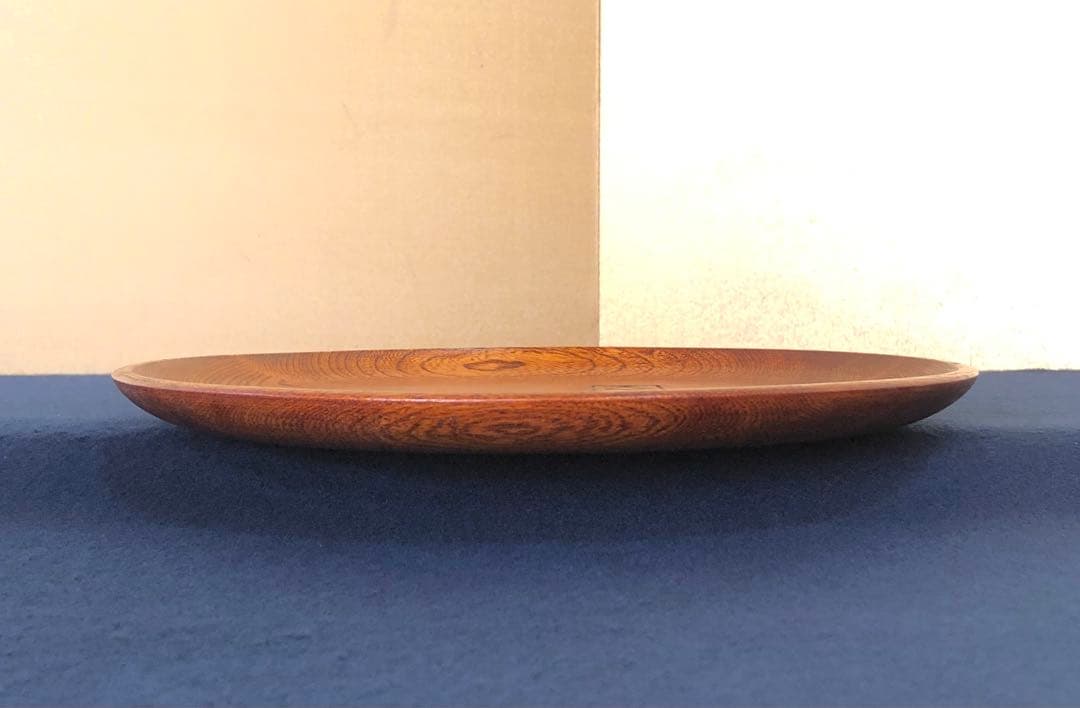 割引❗️《レ》青貝 丸盆5客 抱玉庵 大原貫学 天下茶屋 共箱 251027う1