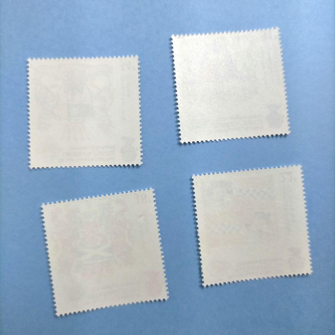 2881 外国切手 イギリス 1987年あざみ勲章復活300年 4種完 未使用