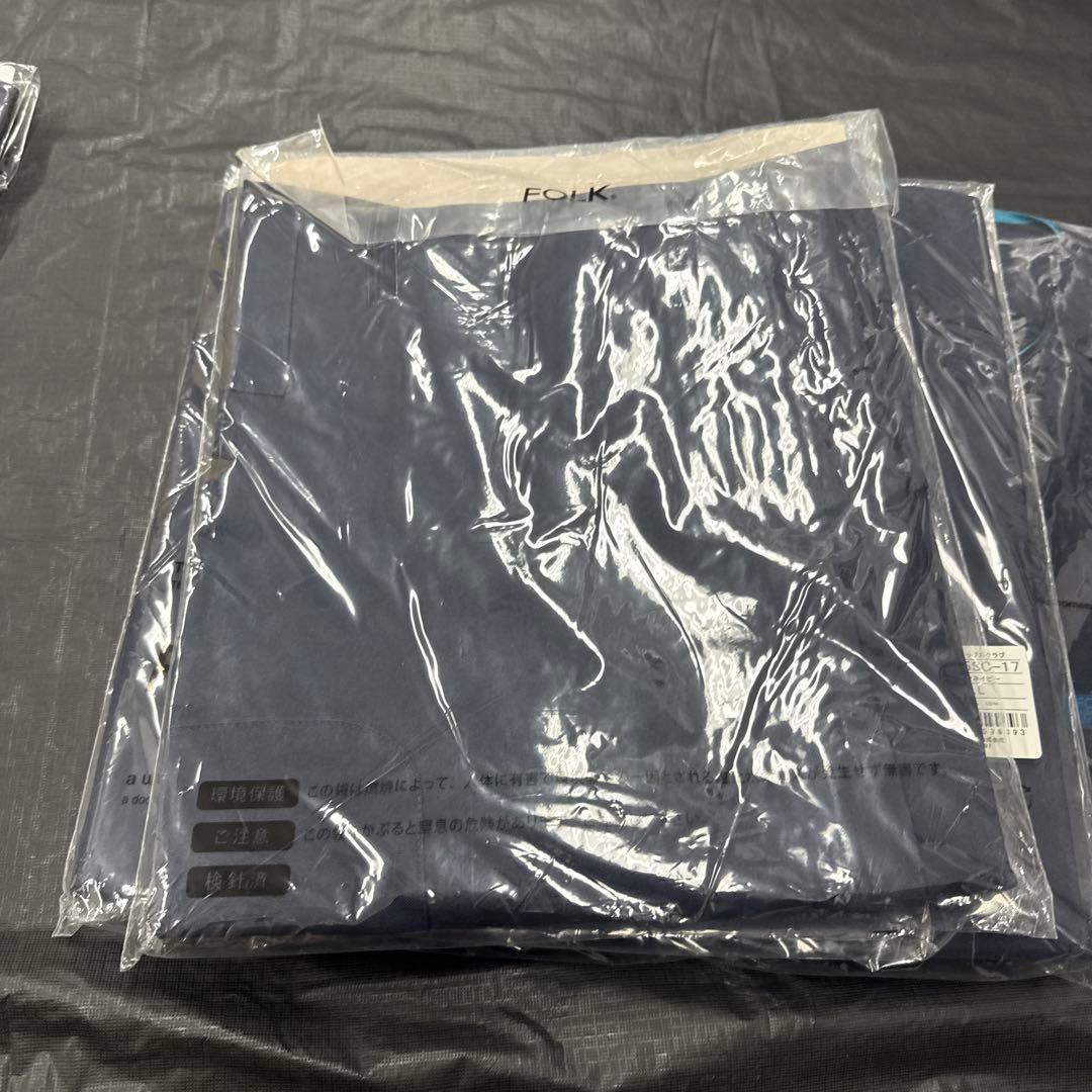 FOLK 7025SC-17 ダークネイビー　メンズ　ジップスクラブLL 5枚