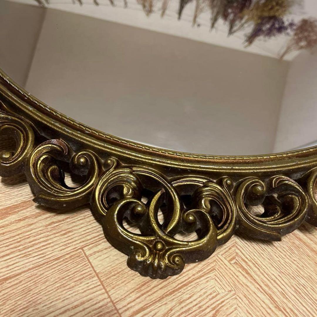 アンティーク バロックスタイル ゴールドミラー アンティークミラー高級壁掛け