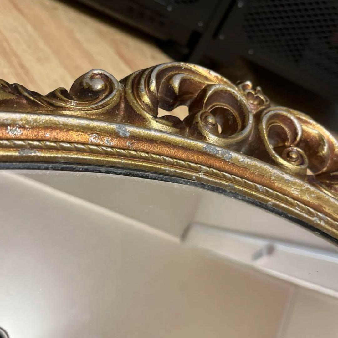 アンティーク バロックスタイル ゴールドミラー アンティークミラー高級壁掛け