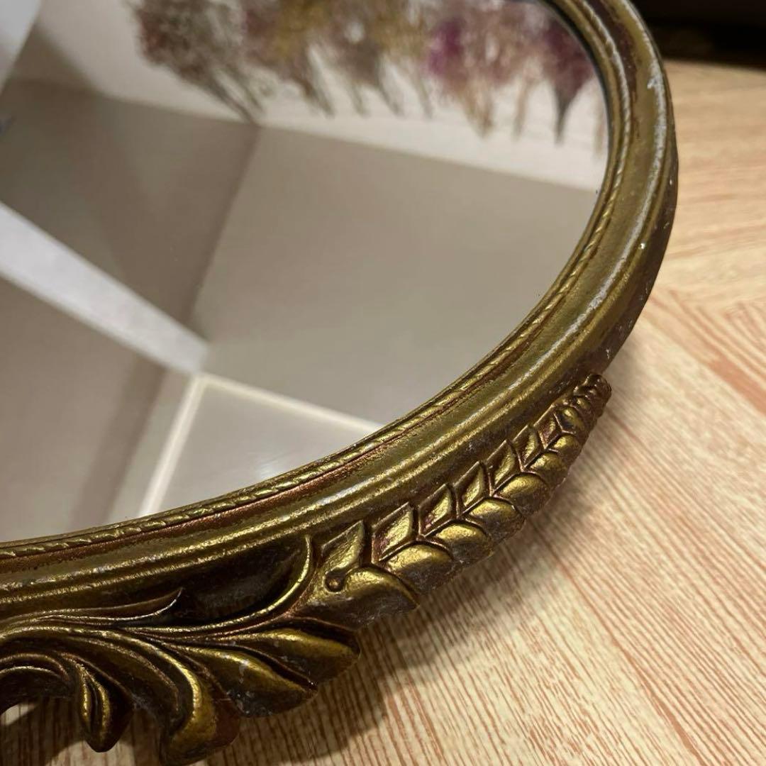 アンティーク バロックスタイル ゴールドミラー アンティークミラー高級壁掛け