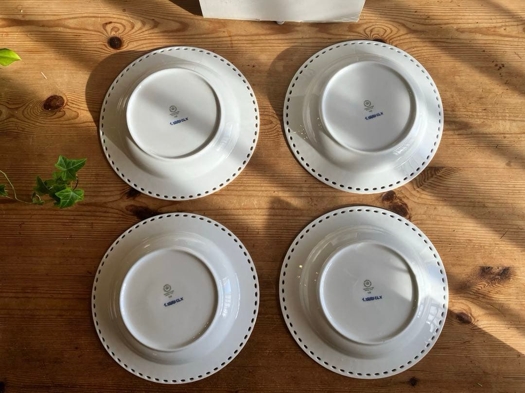 ロイヤルコペンハーゲン　ブルーフルーテッドフルレース　23スーププレート×4