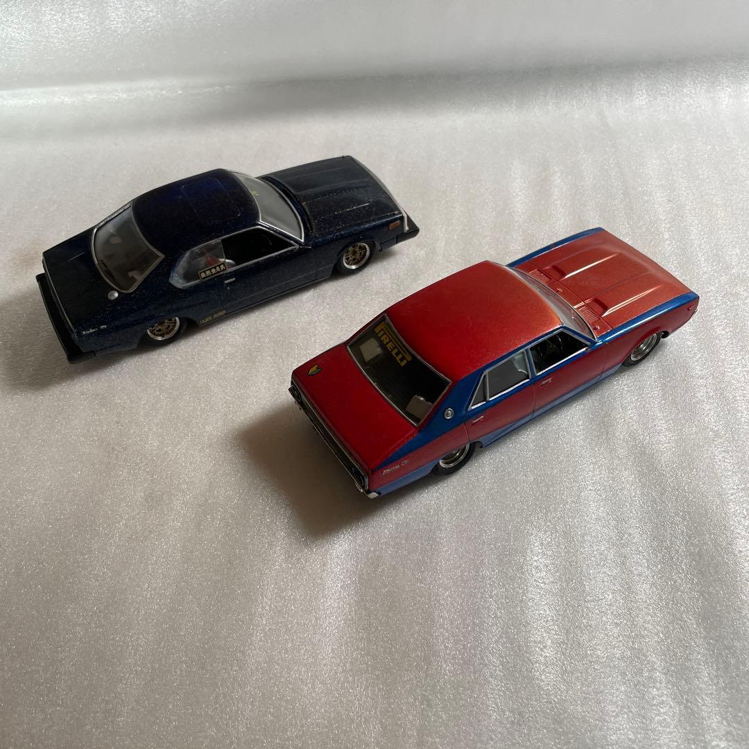 完成品】旧車 プラモデル 4台セットケンメリ ハコスカ ジャパン セリカ