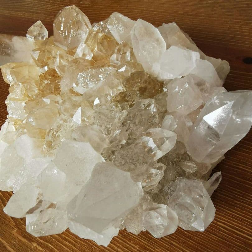 品質証明書付き マニカラン産 水晶 クラスター J