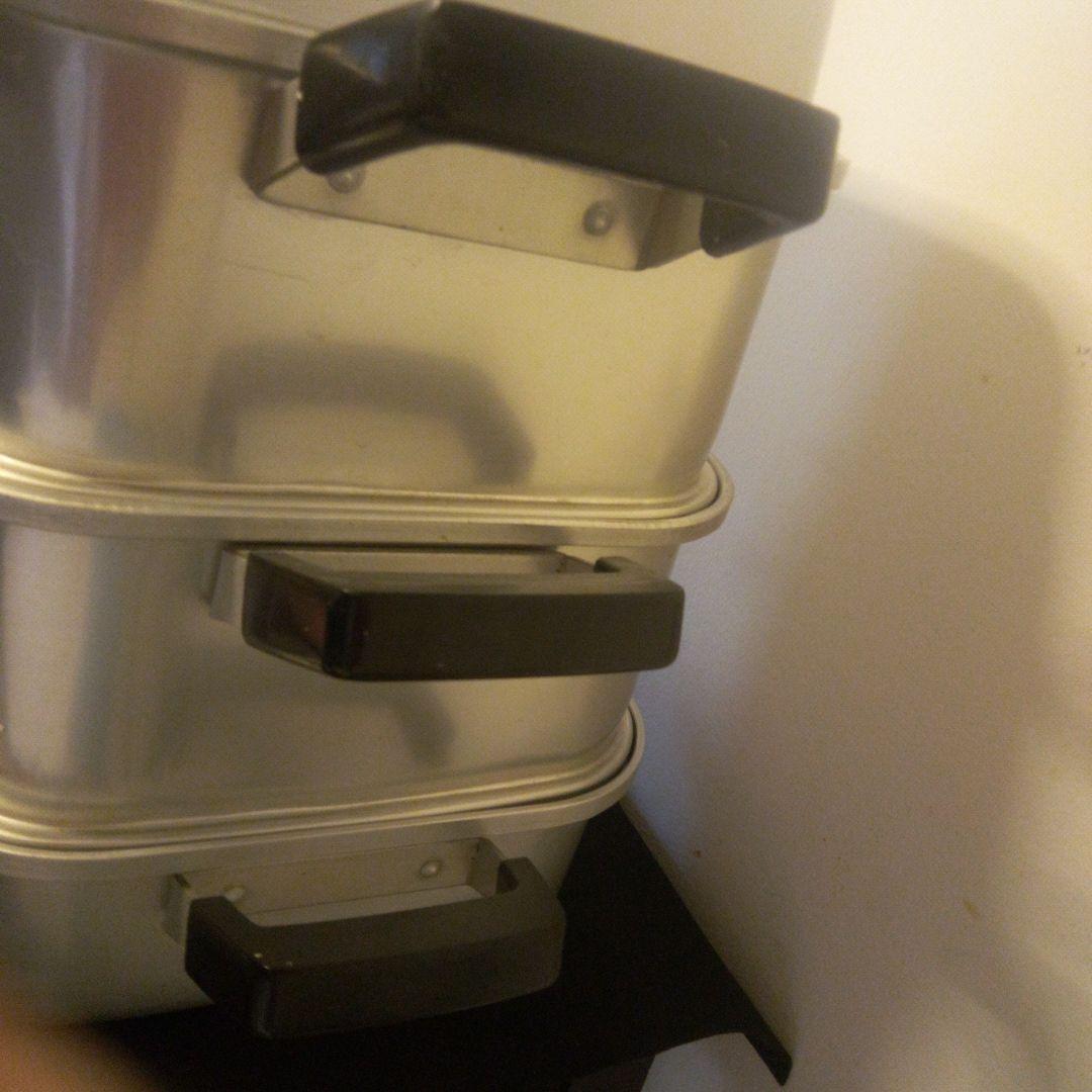 ステンレス製 両手鍋 蒸し器