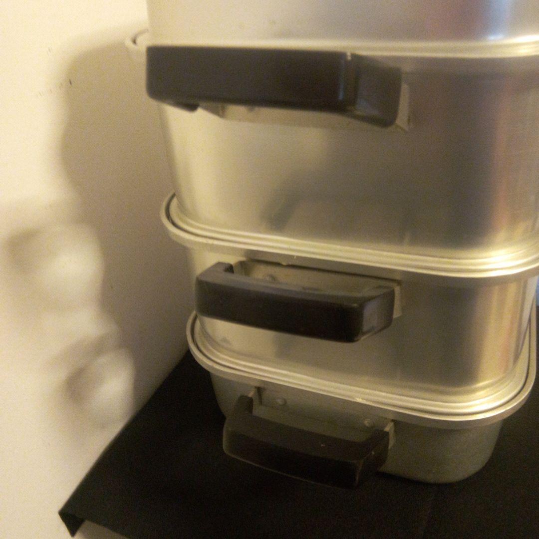 ステンレス製 両手鍋 蒸し器