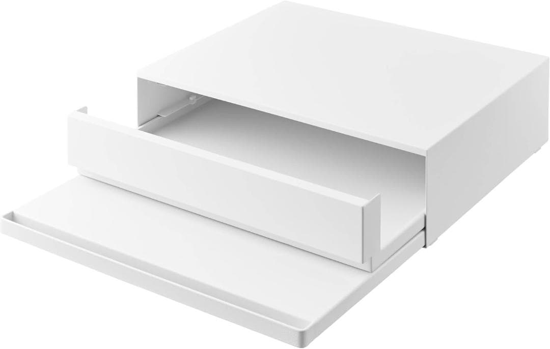 tower ツーウェイ キッチン家電下引き出し&スライドテーブル 白 未開封