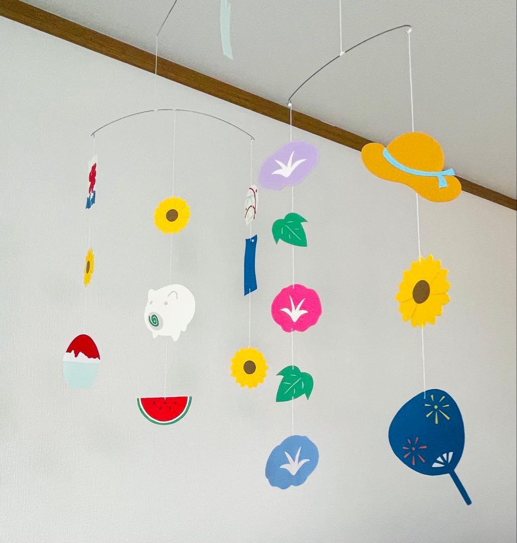 【たかこ】モビール6点 ❤︎鶴/富士山/梅/松❤︎クジラ❤︎お月見❤︎カモメ❤︎ 他