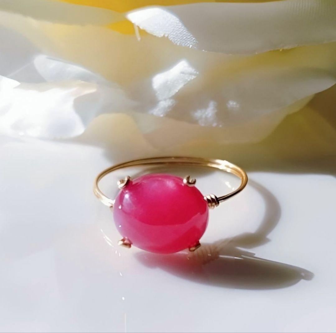 ツヤ❤️ Kgf14 宝石ルース 希少石 ミャンマー産 スタールビー 爪留め