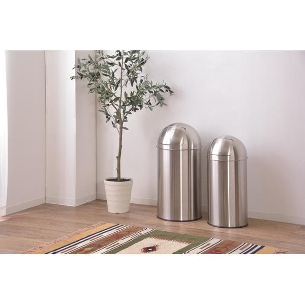 sale！お手入れ簡単 移動かんたん 40リットル 防臭 おしゃれ ゴミ箱 銀