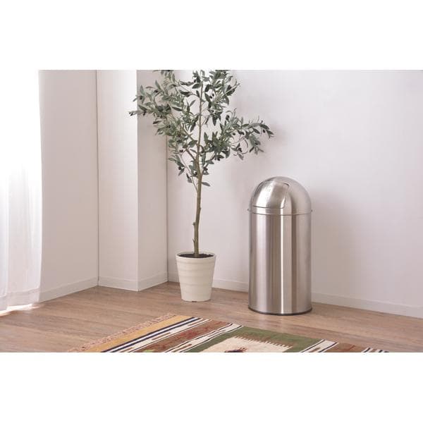 sale！お手入れ簡単 移動かんたん 40リットル 防臭 おしゃれ ゴミ箱 銀