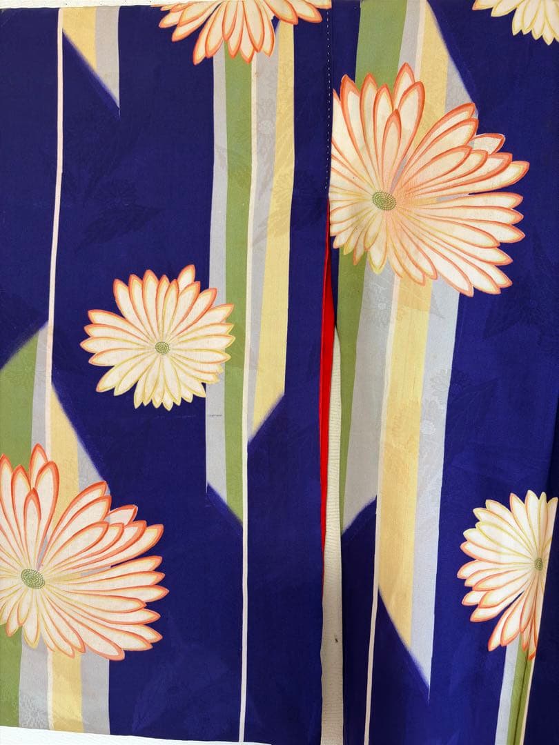 アンティーク　錦紗　子供　着物　　アンティーク着物　七五三