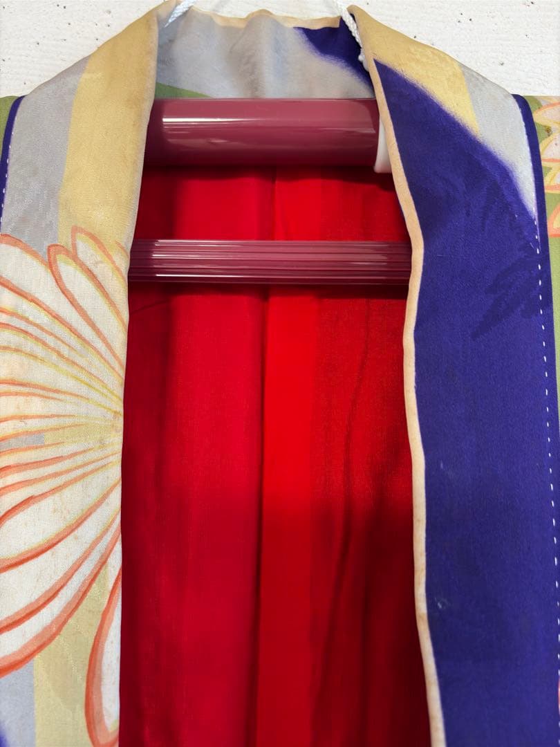 アンティーク　錦紗　子供　着物　　アンティーク着物　七五三