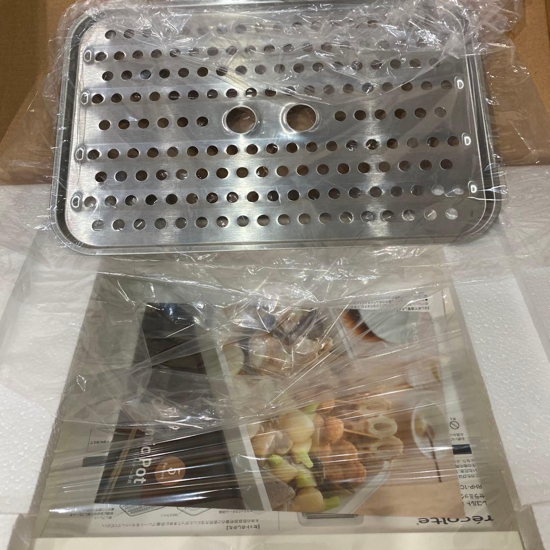 レコルト⭐︎ホットプレート&たこ焼きプレート&セラミックスチーム深鍋 セット