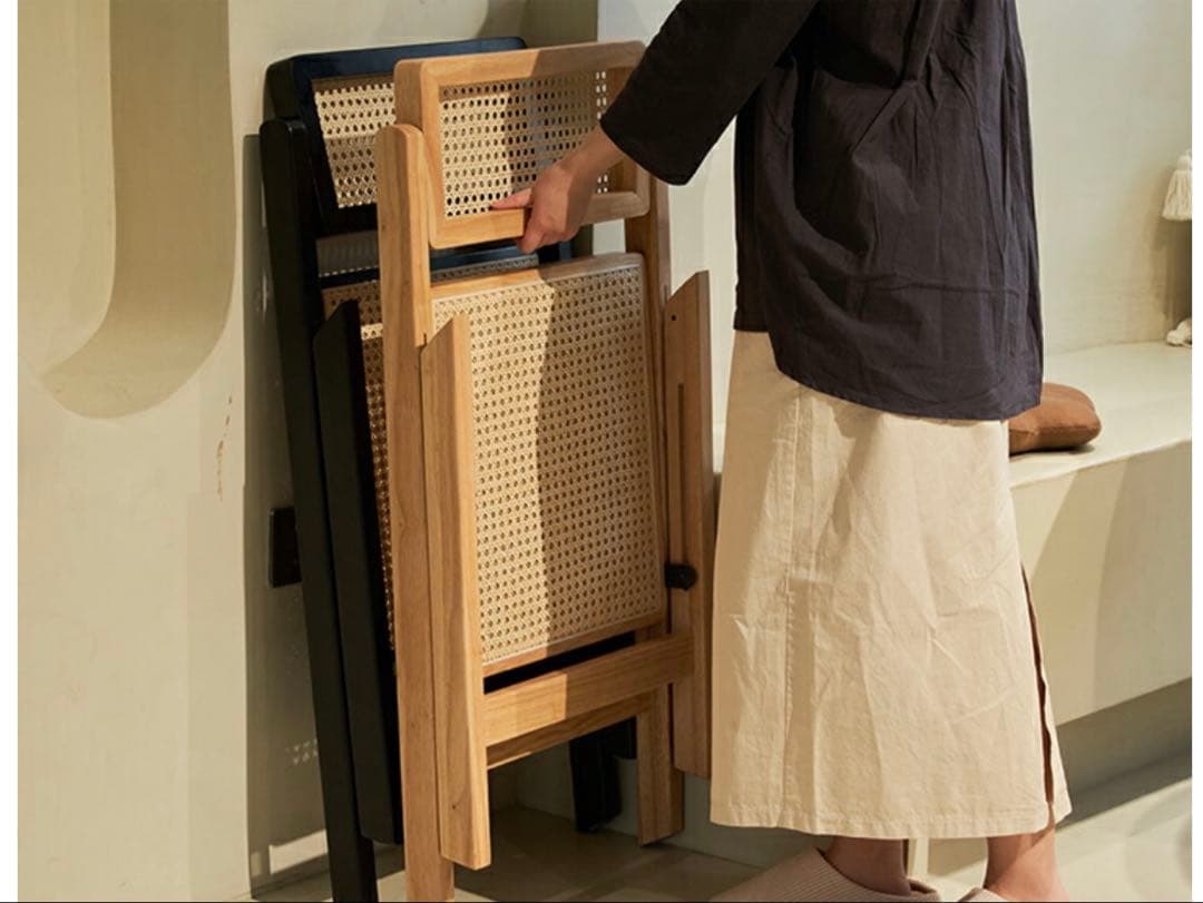 IKEA リルオーセン デスク　ワークデスク＆折りたたみチェア　２点セット