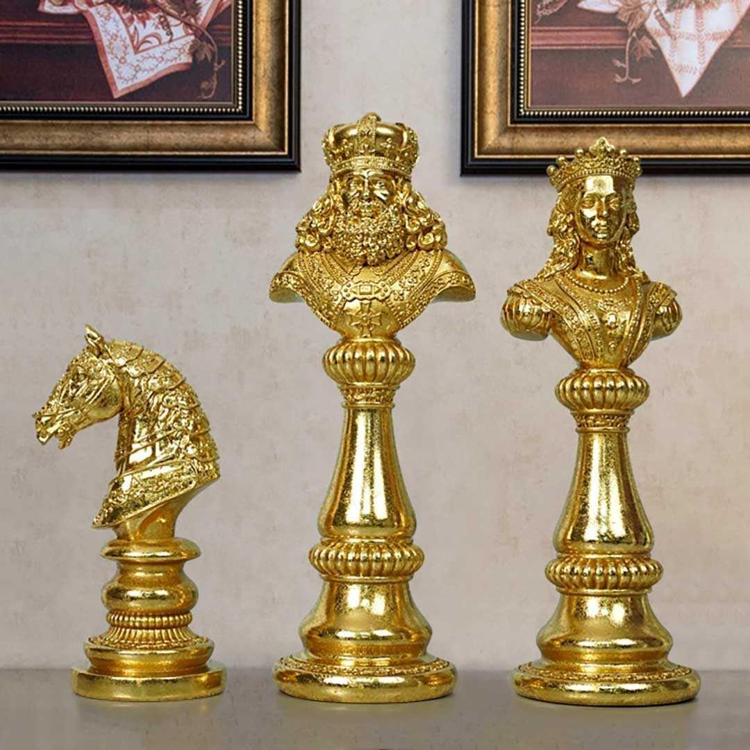 置物 3個セット ナイト キング クイーン ーVer2ー【