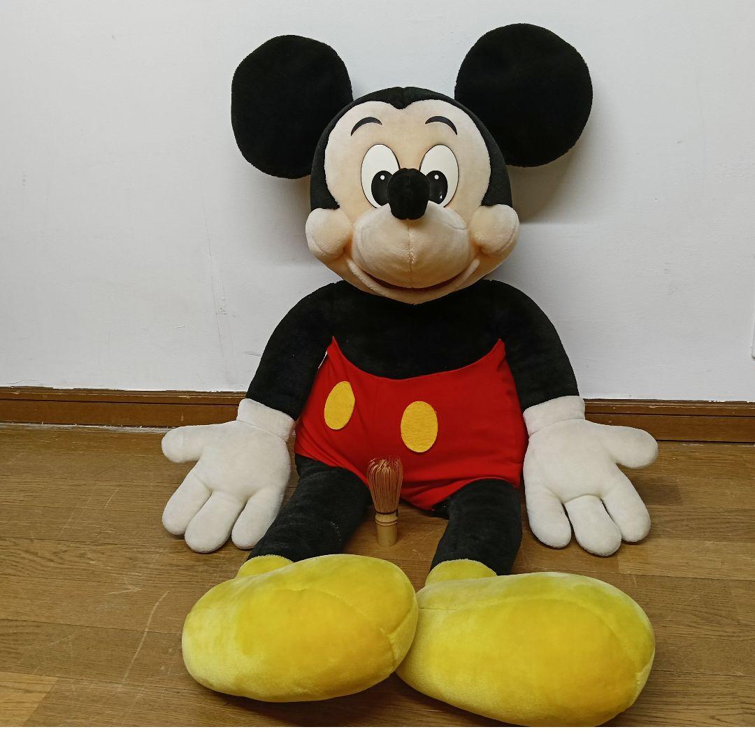 AO81 東京ディズニーランド ミッキーマウス ぬいぐるみ 当時物 93.5cm