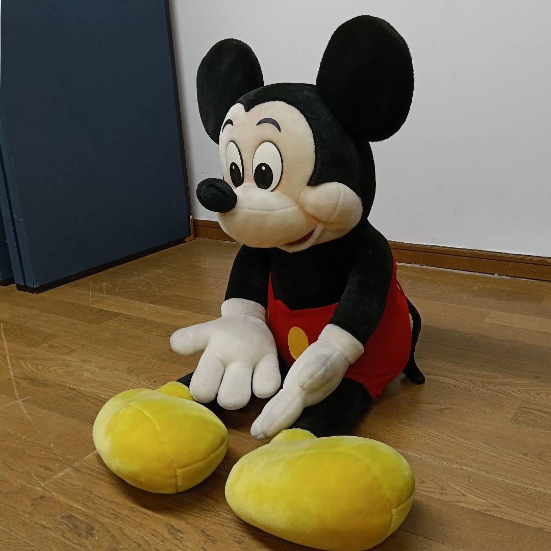 AO81 東京ディズニーランド ミッキーマウス ぬいぐるみ 当時物 93.5cm