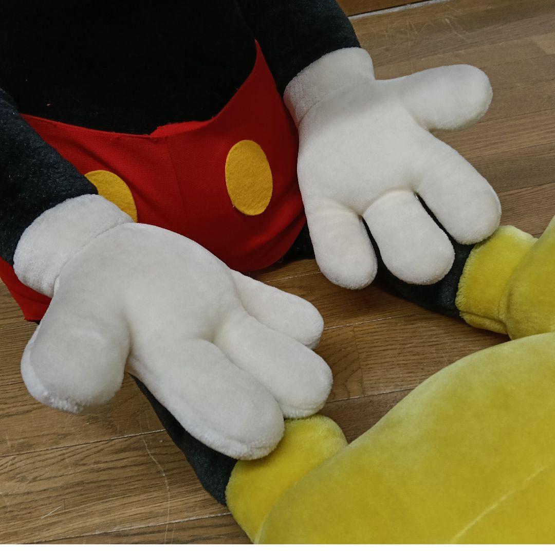 AO81 東京ディズニーランド ミッキーマウス ぬいぐるみ 当時物 93.5cm
