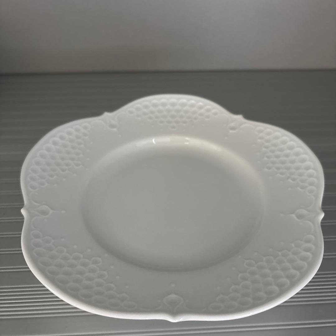 マイセンホワイトレリーフ　プレート6枚セット