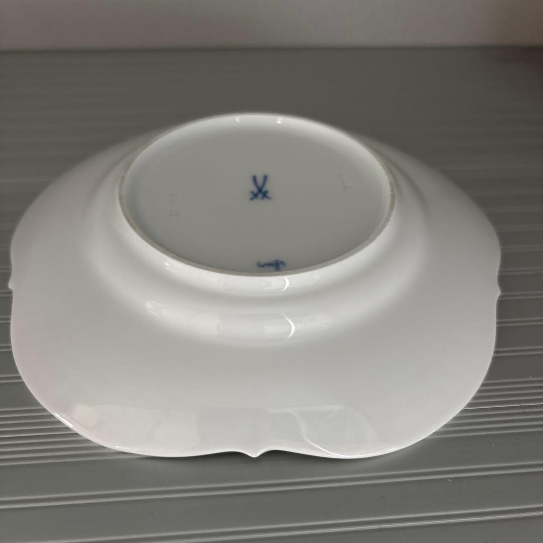 マイセンホワイトレリーフ　プレート6枚セット