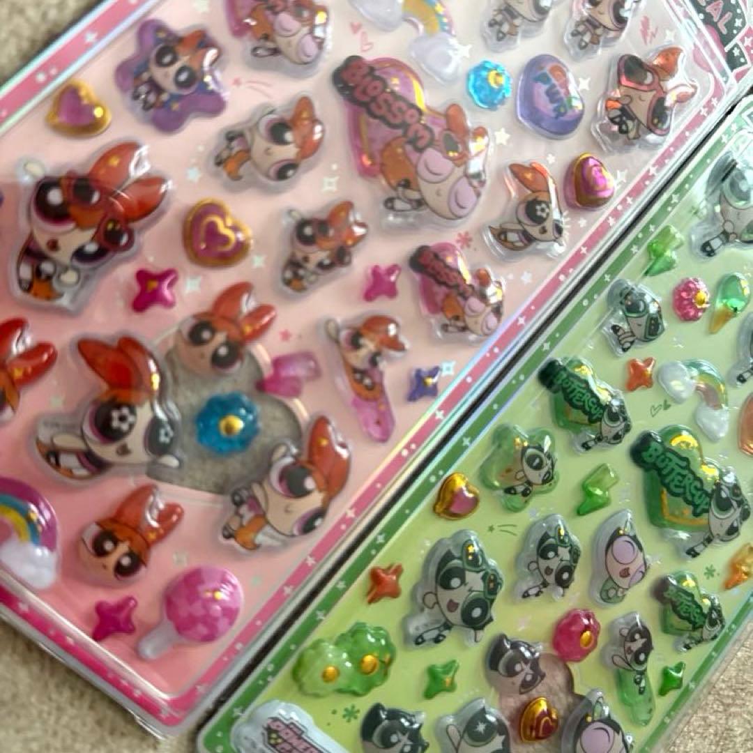 正規品 パワーパフガールズ うるちゅるポップシール ブロッサム バター