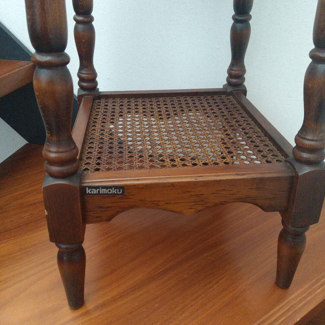 カリモク家具 コロニアル 花台電話台 ランプ台アンティーク調 クラシカル家具