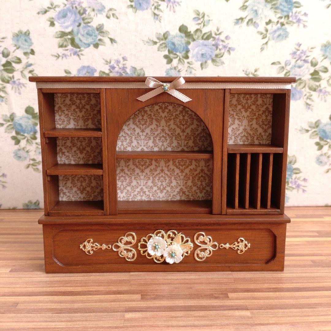 ミニチュア家具　ショコラティエAセット《濃いめメープル》