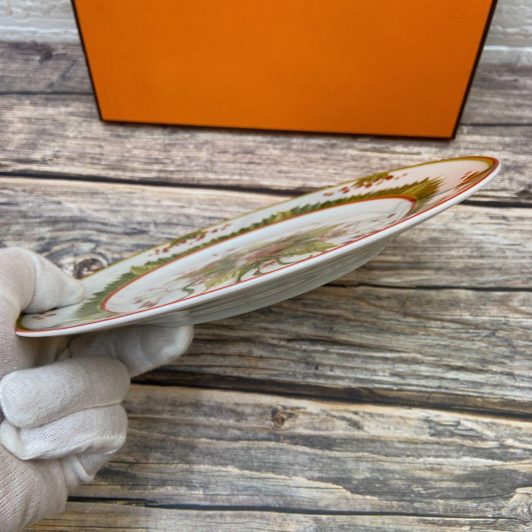 【美品】HERMES エルメスプレート　ピタゴラスの庭　22.5cm