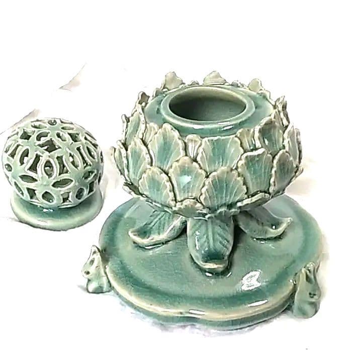 香 炉 高麗青磁 海青 作