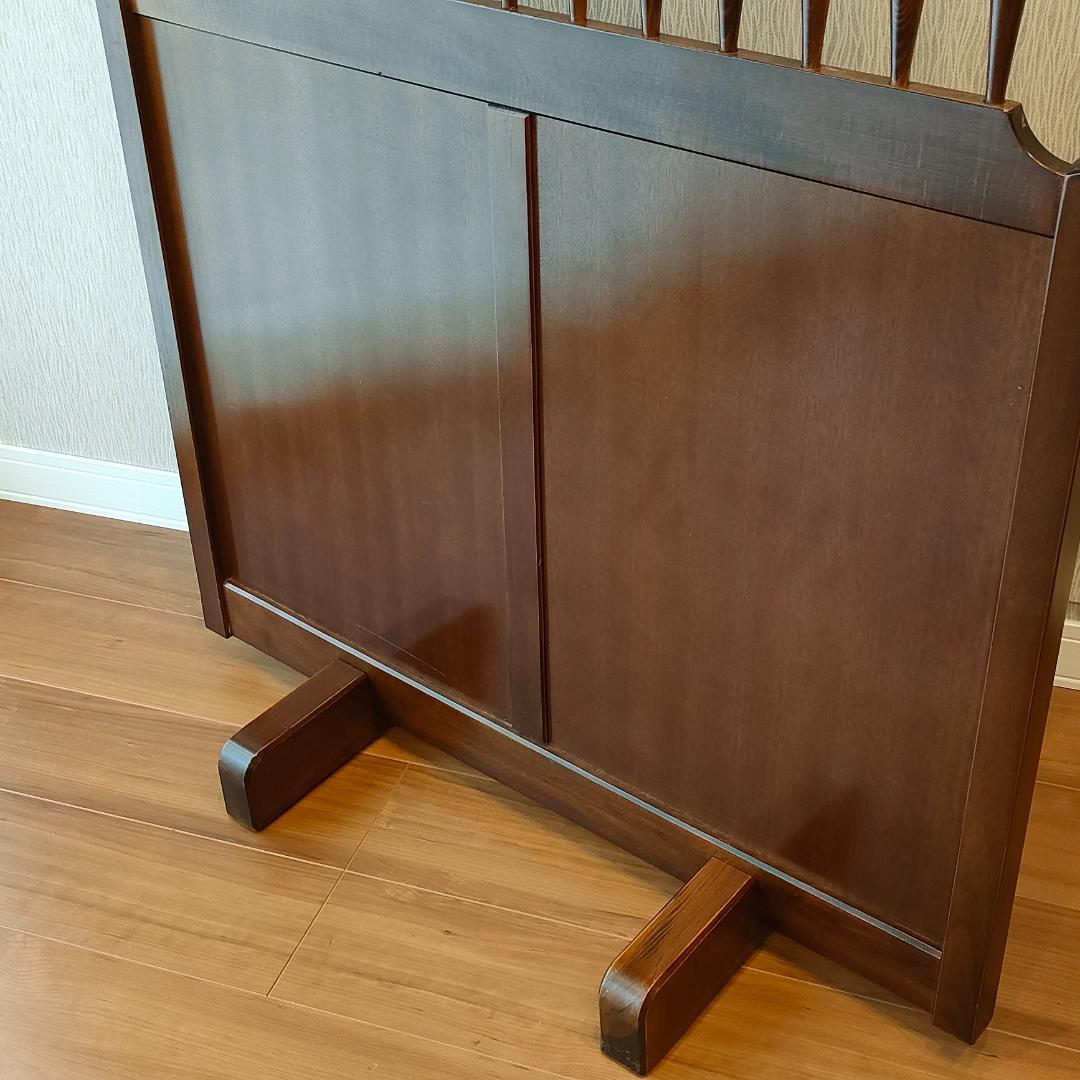 アンティーク　パーテンション　衝立　木製　挽物細工